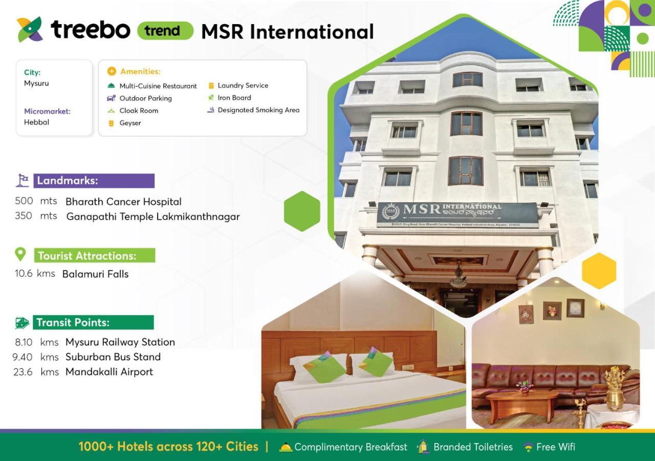 Treebo Trend Msr International - Hebbal Hotell Mysore Eksteriør bilde